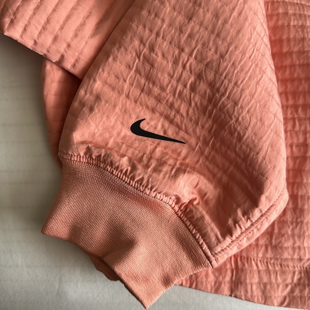 Nike Women's Light Salmon/Coral Quilted Jacket - Picture 3 of 5